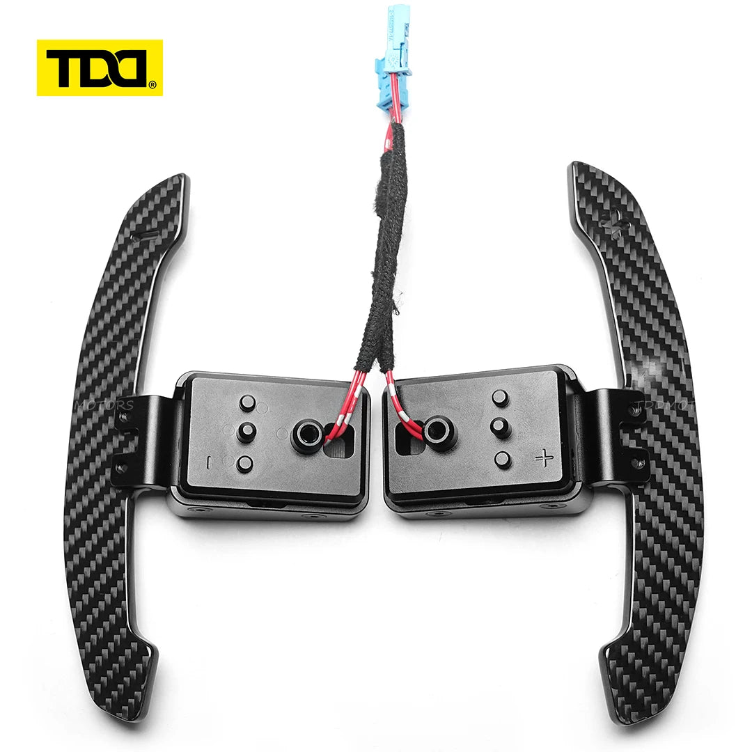 TDD 4MM Carbon Fiber Magnetic Paddle Shifter for BMW G20 G30 G06 G08 G87 G80 G82 F20 F30 I8 F90 M3 M5 M8 X3 X5 X6M MINI Supra