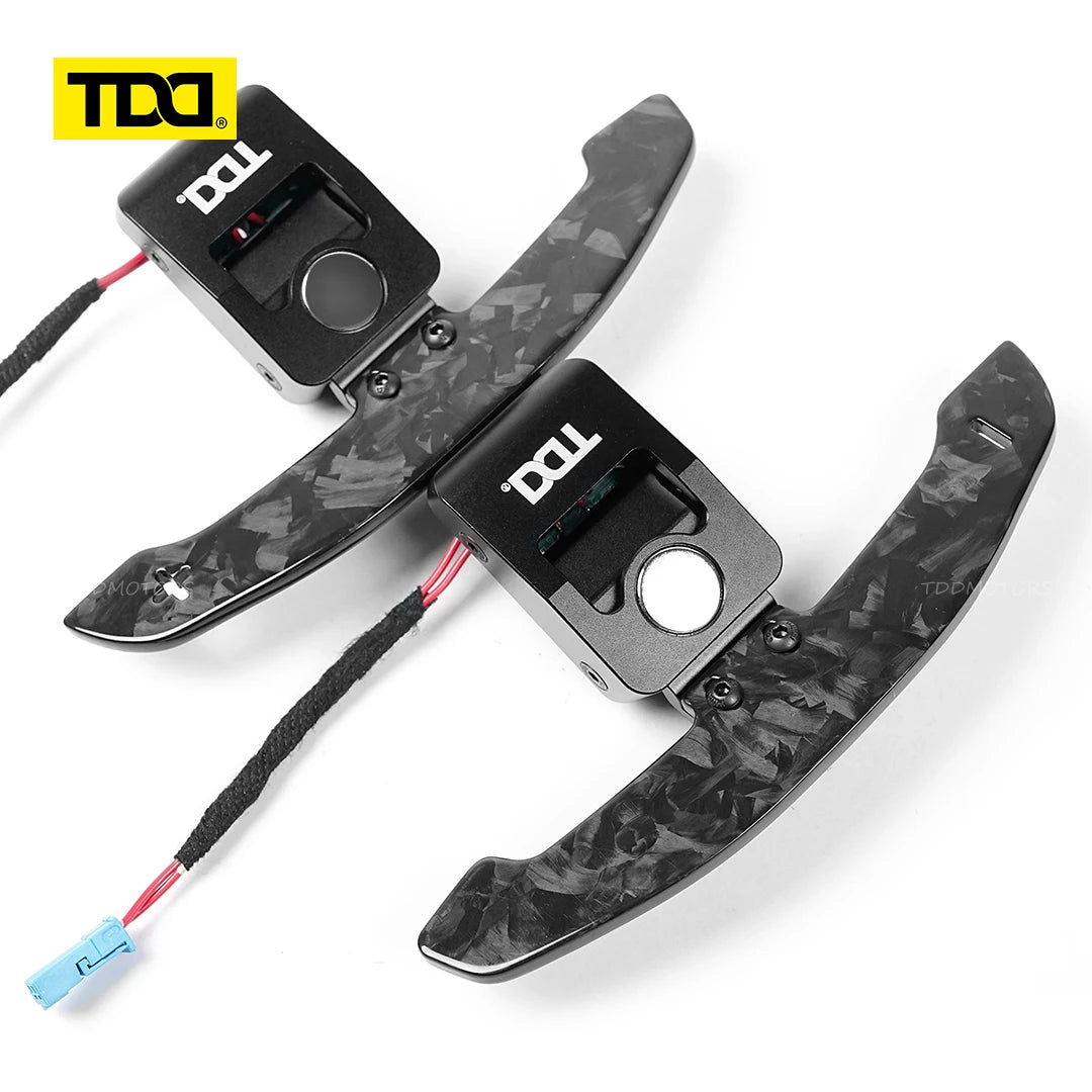 TDD 4MM Carbon Fiber Magnetic Paddle Shifter for BMW G20 G30 G06 G08 G87 G80 G82 F20 F30 I8 F90 M3 M5 M8 X3 X5 X6M MINI Supra
