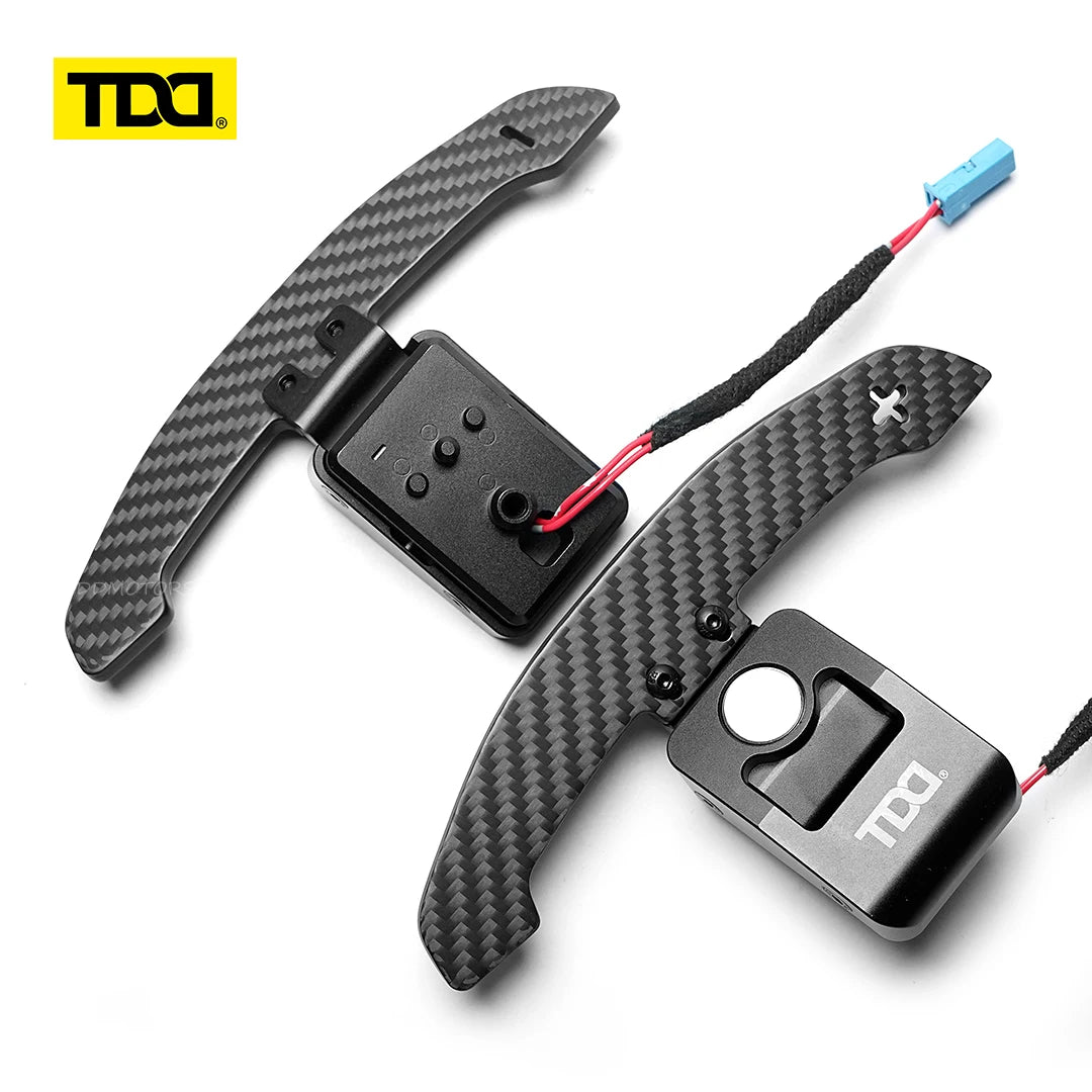 TDD 4MM Carbon Fiber Magnetic Paddle Shifter for BMW G20 G30 G06 G08 G87 G80 G82 F20 F30 I8 F90 M3 M5 M8 X3 X5 X6M MINI Supra