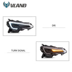 VLAND auto led light for car head lamp FOR TOYOTA 86 2012-UP/SUBUARU BRZ 2013-UP LED HEADLIGHTS h7 led h7 luces led 12v