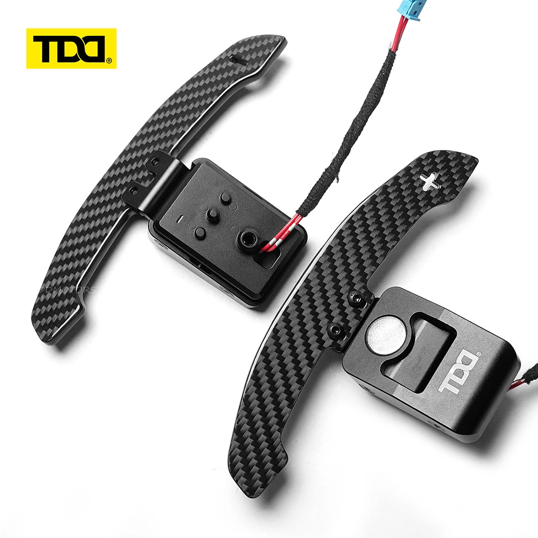 TDD 4MM Carbon Fiber Magnetic Paddle Shifter for BMW G20 G30 G06 G08 G87 G80 G82 F20 F30 I8 F90 M3 M5 M8 X3 X5 X6M MINI Supra