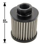 Universal Auto 1L Aluminum Oil Catch Can Tank Fuel Tank With Breather & Filter Drain