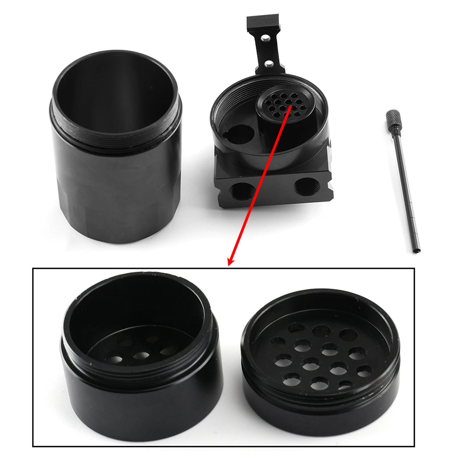 Universal 300ml Aluminum Oil Catch Can Kit