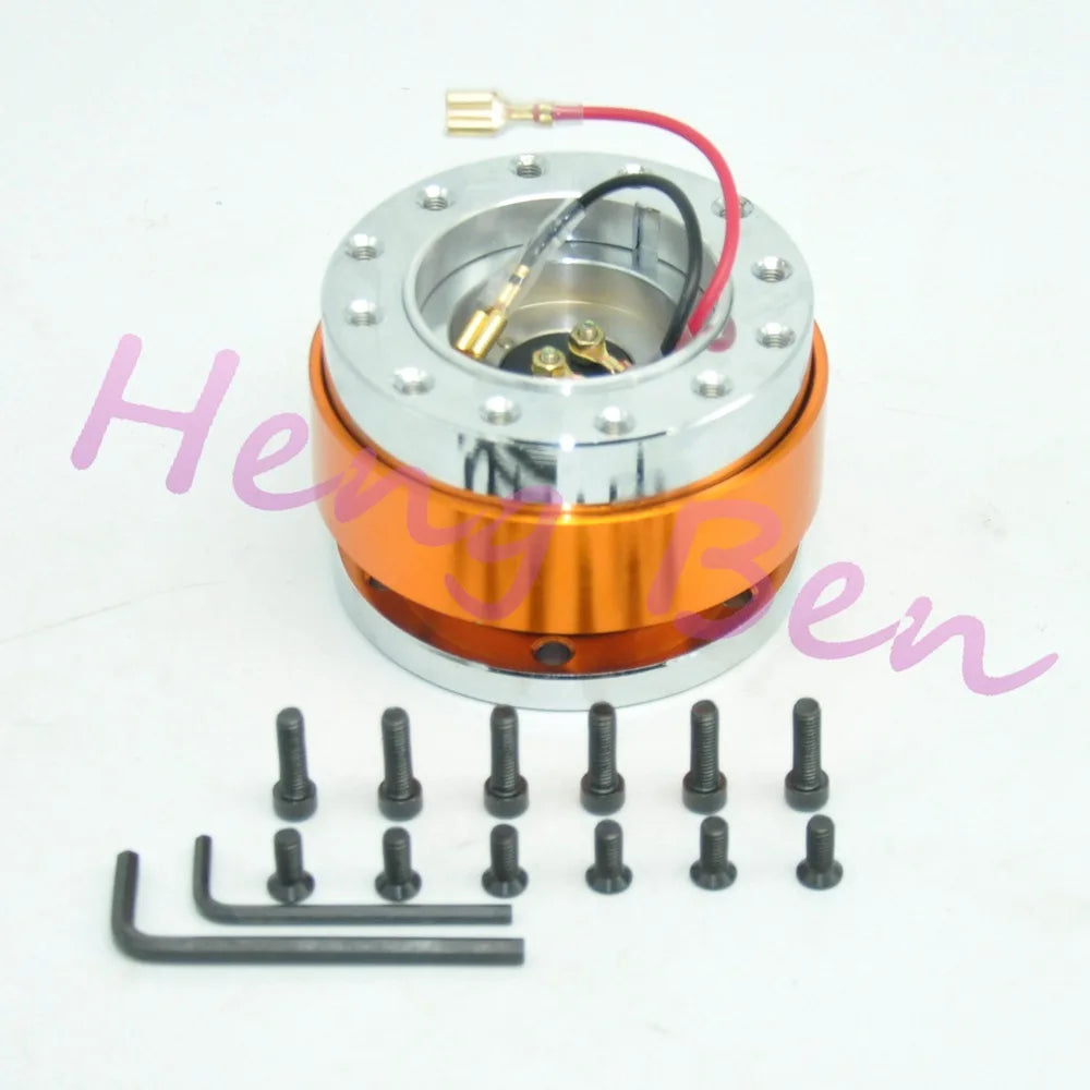 2023 Universal Steering Wheel Snap Off Quick Release Hub Adapter Boss kit  8 colors available
