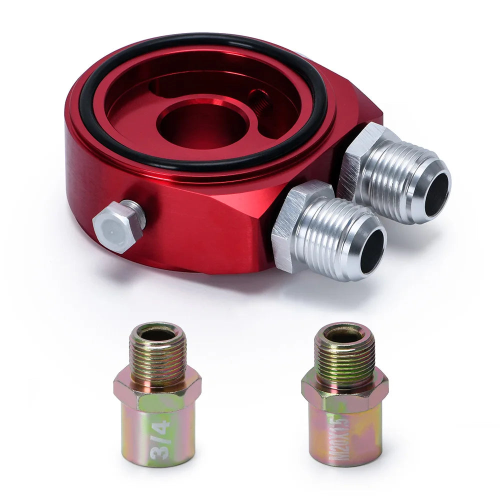 PQY Universal Oil Filter Sandwich Plate Adapter AN10 | Oil Cooler Adapter Kit