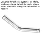 UXCELL 45° Aluminum Intercooler Pipe