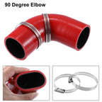 UXCELL 90° Silicone Coupler Hose with Clamps