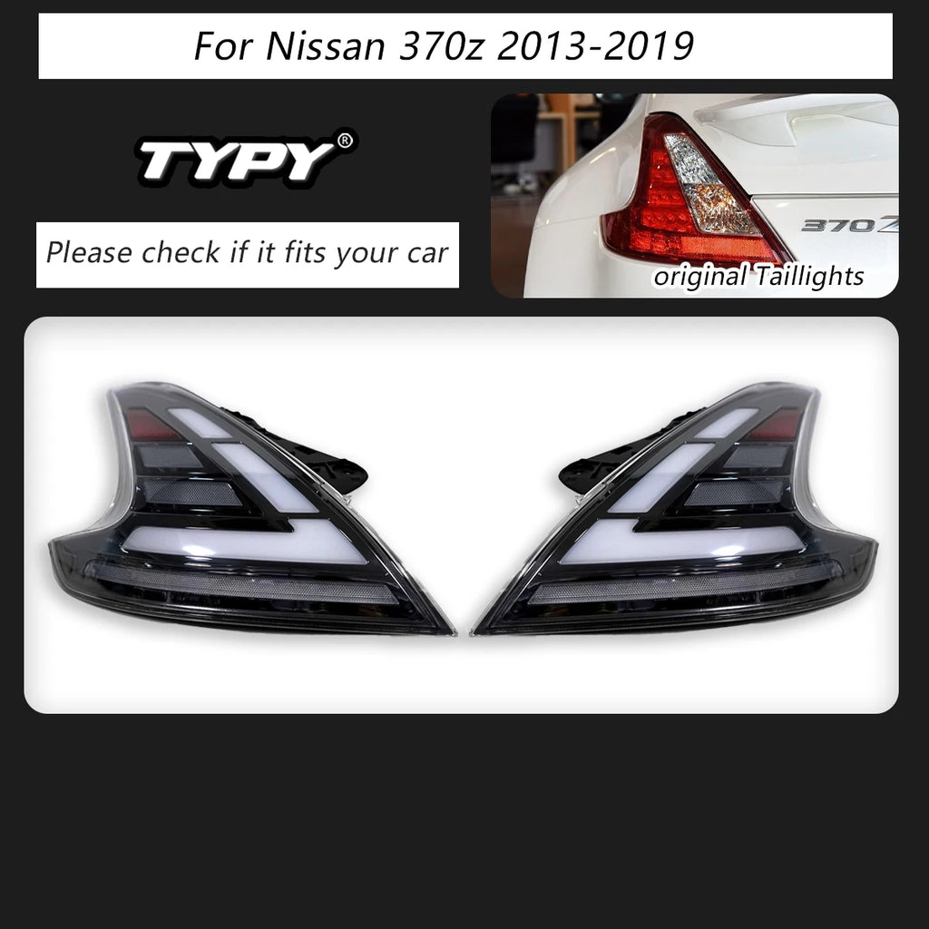 TYPY Car For Nissan 370z Taillights 2013-2019 Upgrade Modified to New DRL Dynamic Turn Signal LED Taillight Auto Accessories