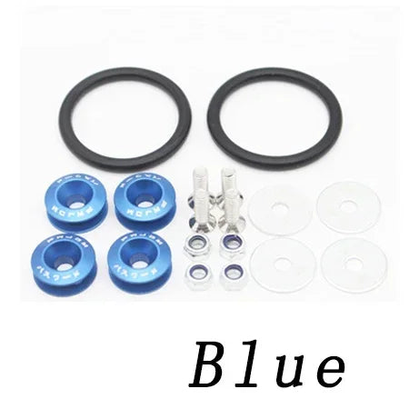 Universal Aluminum JDM Quick Release Fasteners Bumper Fender Washers for Car Trunk Honda Civic Kia Mitsubishi Detachable Screws