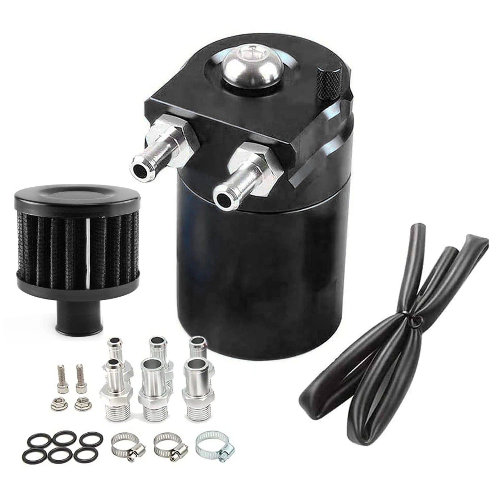 Universal 300ml Aluminum Oil Catch Can Kit