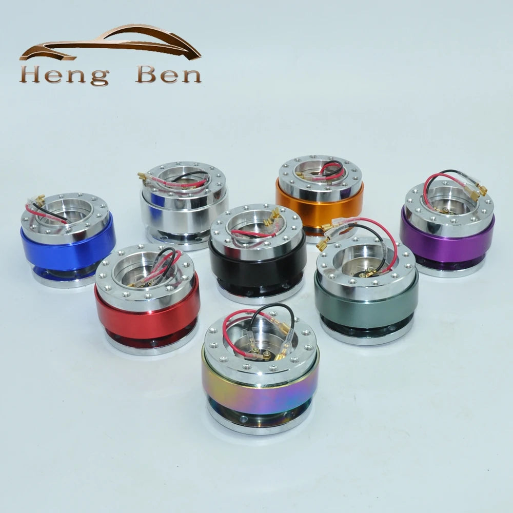2023 Universal Steering Wheel Snap Off Quick Release Hub Adapter Boss kit  8 colors available