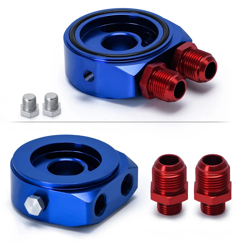 PQY Universal Oil Filter Sandwich Plate Adapter AN10 | Oil Cooler Adapter Kit