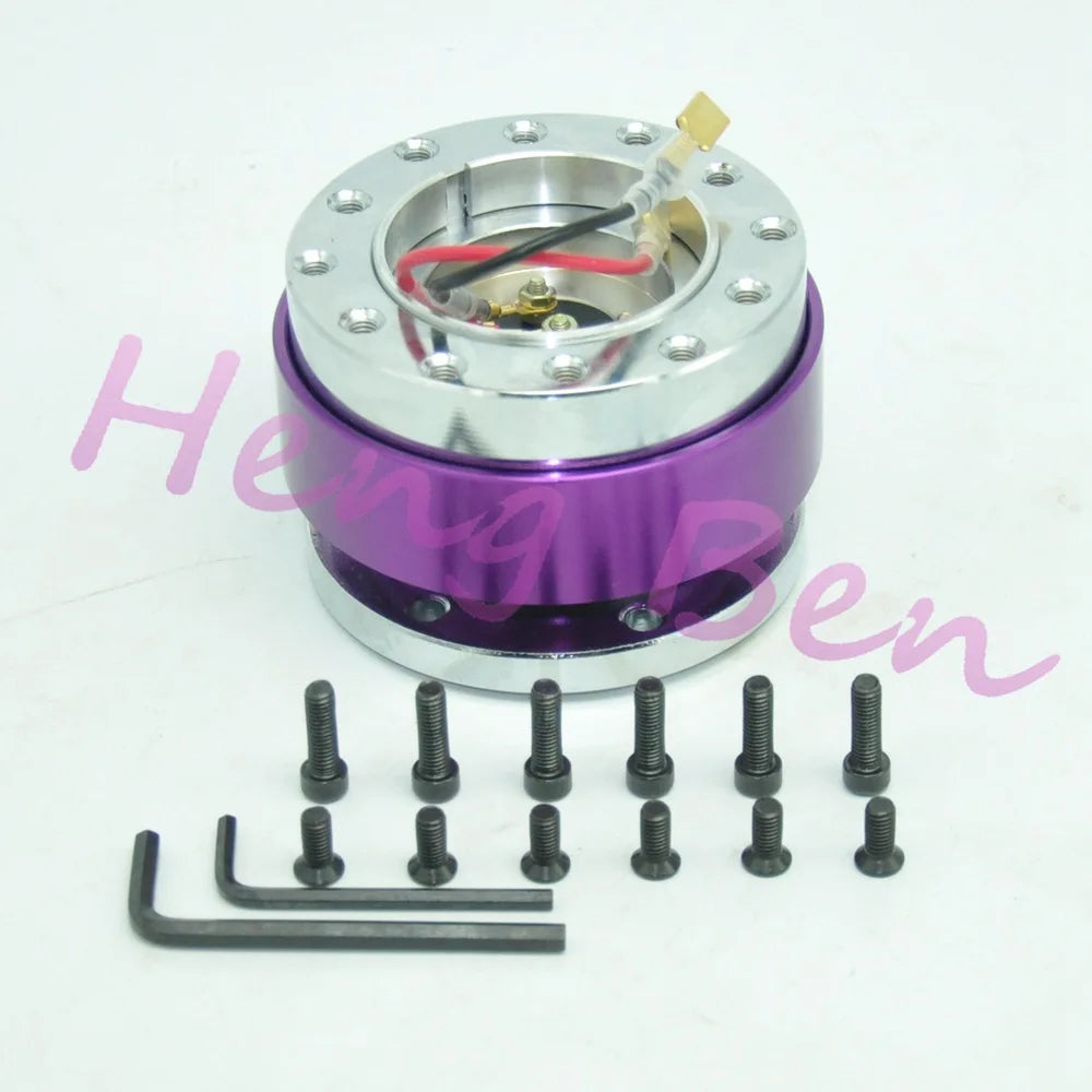 2023 Universal Steering Wheel Snap Off Quick Release Hub Adapter Boss kit  8 colors available
