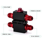 Oil Cooler Thermostat Sandwich Plate Adapter | AN10 Oil Filter Cooler Adapter