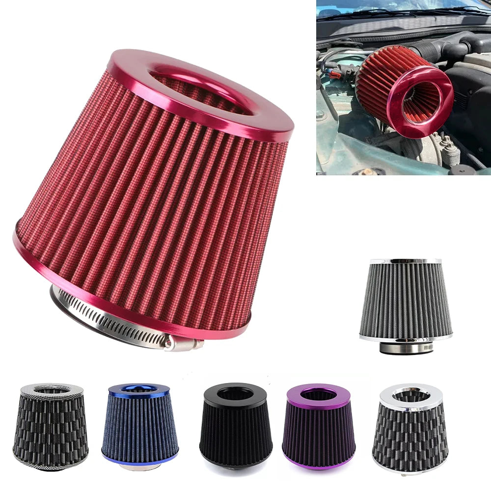 76mm Universal Performance Cone Air Filter | High Flow Cold Air Intake Filter