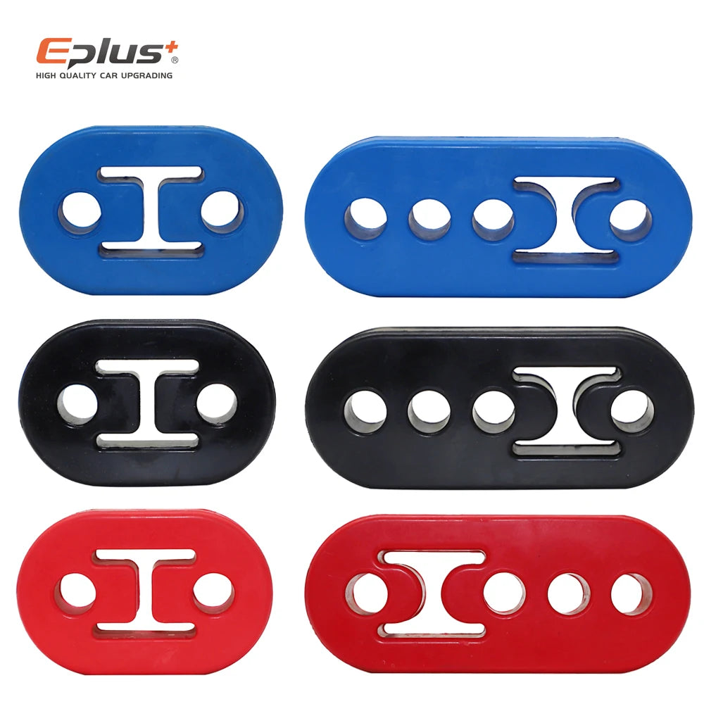 Universal Car Exhaust Pipe Mount Brackets Hanger Insulator Polyurethane Liner Bracket 2 Holes 4 Holes Automotive Accessory