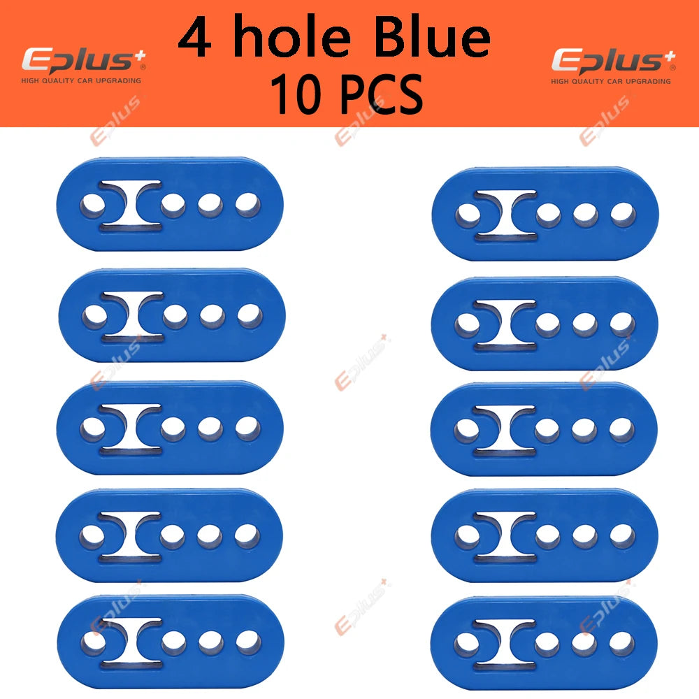 Universal Car Exhaust Pipe Mount Brackets Hanger Insulator Polyurethane Liner Bracket 2 Holes 4 Holes Automotive Accessory