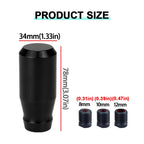 Car Gear Shift Knobs 78mm Aluminum Alloy Weighted Shifter Knobs Metal Gear Lever Stick Handle Car shift handle Adapter included