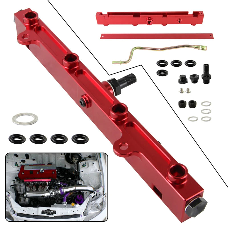 CSKS High-Flow Aluminum Fuel Rail | Honda K20 & K24 K-Series