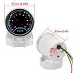 52mm LED Racing Gauge – Smoke Lens | Turbo Boost, Oil Pressure, Oil Temp, Water Temp & More