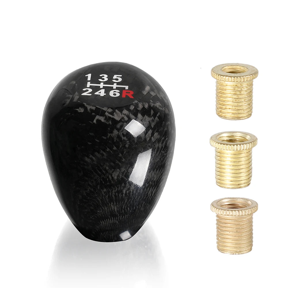 Universal 5/6 Speed Racing Carbon Fiber Gear Stick Handball Gear Shift Knob Manual Transmission Shifter Lever Knob SFN117