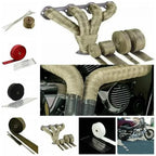 5M Fiberglass Exhaust Heat Wrap Kit | High Temperature Header & Downpipe Insulation Tape