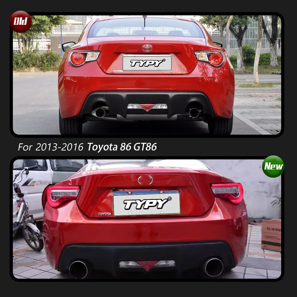 Car For Toyota 86/Subaru BRZ Taillight 2012-2020 Upgrade Modified to New DRL Dynamic Turn Signal LED Taillight Auto Accessories