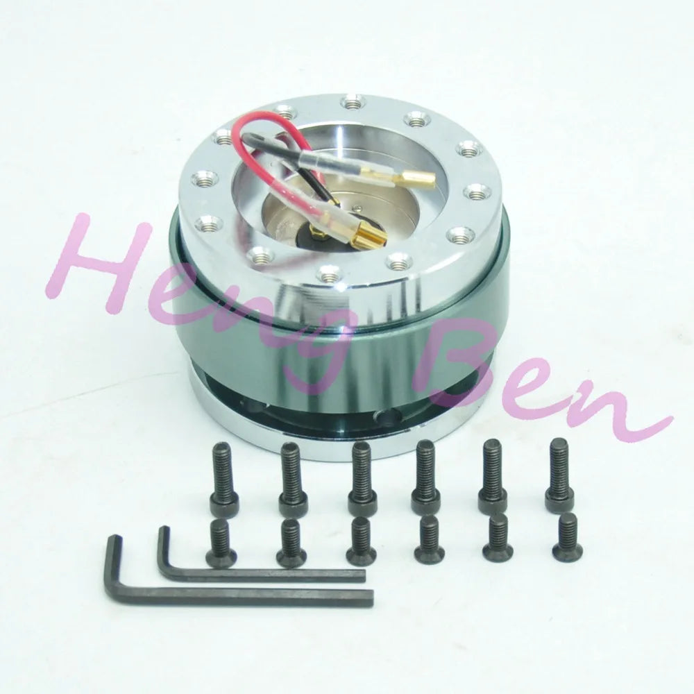 2023 Universal Steering Wheel Snap Off Quick Release Hub Adapter Boss kit  8 colors available