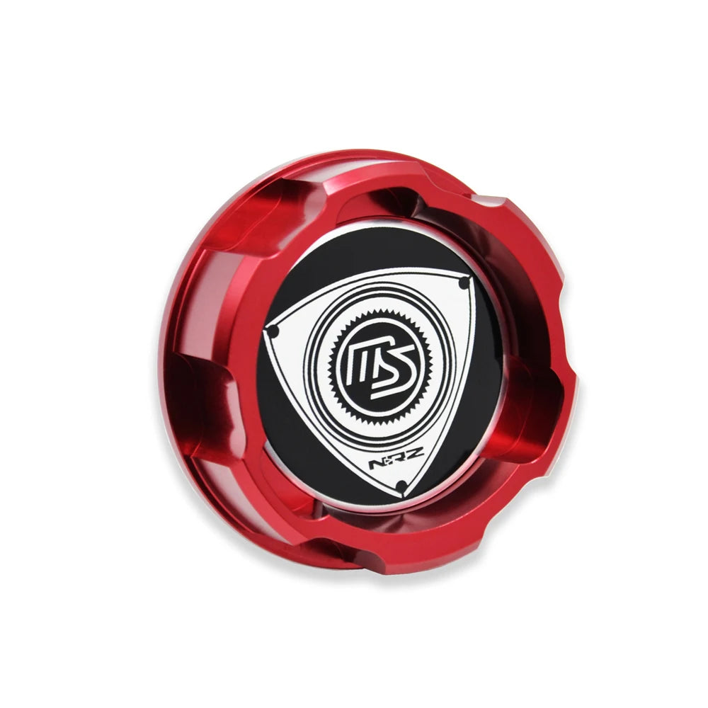 Billet Aluminum Engine Bay Cap Set | Oil Filler Cap & Radiator Cap Cover | Mazda RX-7, RX-8, MX-5 Miata, Protegé, 323 & More