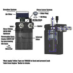Universal 300ml Aluminum Oil Catch Can Kit