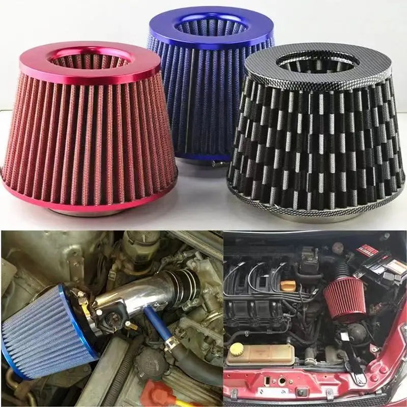 76mm Universal Performance Cone Air Filter | High Flow Cold Air Intake Filter