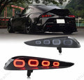 Pair Full LED Taillights For Toyota GR Supra A90 A91 GT4 2020 2021 2022 2023 2024 Taillamp Rear Lamp Brake Fog Turn Signal Light