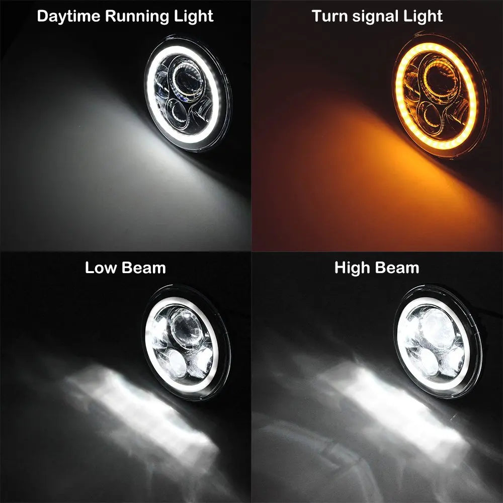Mazda MX-5 Miata NA 7" LED Halo Headlights