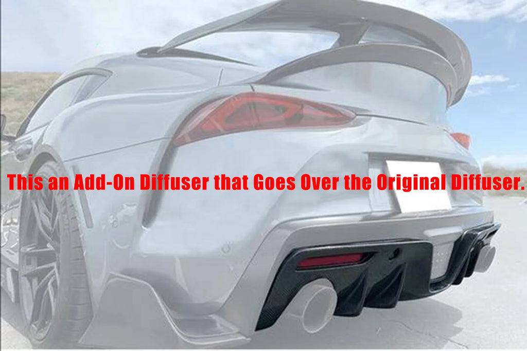 For Toyota Supra 2020-2024 All Models A90 A91 MK5 Rear Bumper Diffuser Add-On Diffuser AG Style Body Kit Car Accessories