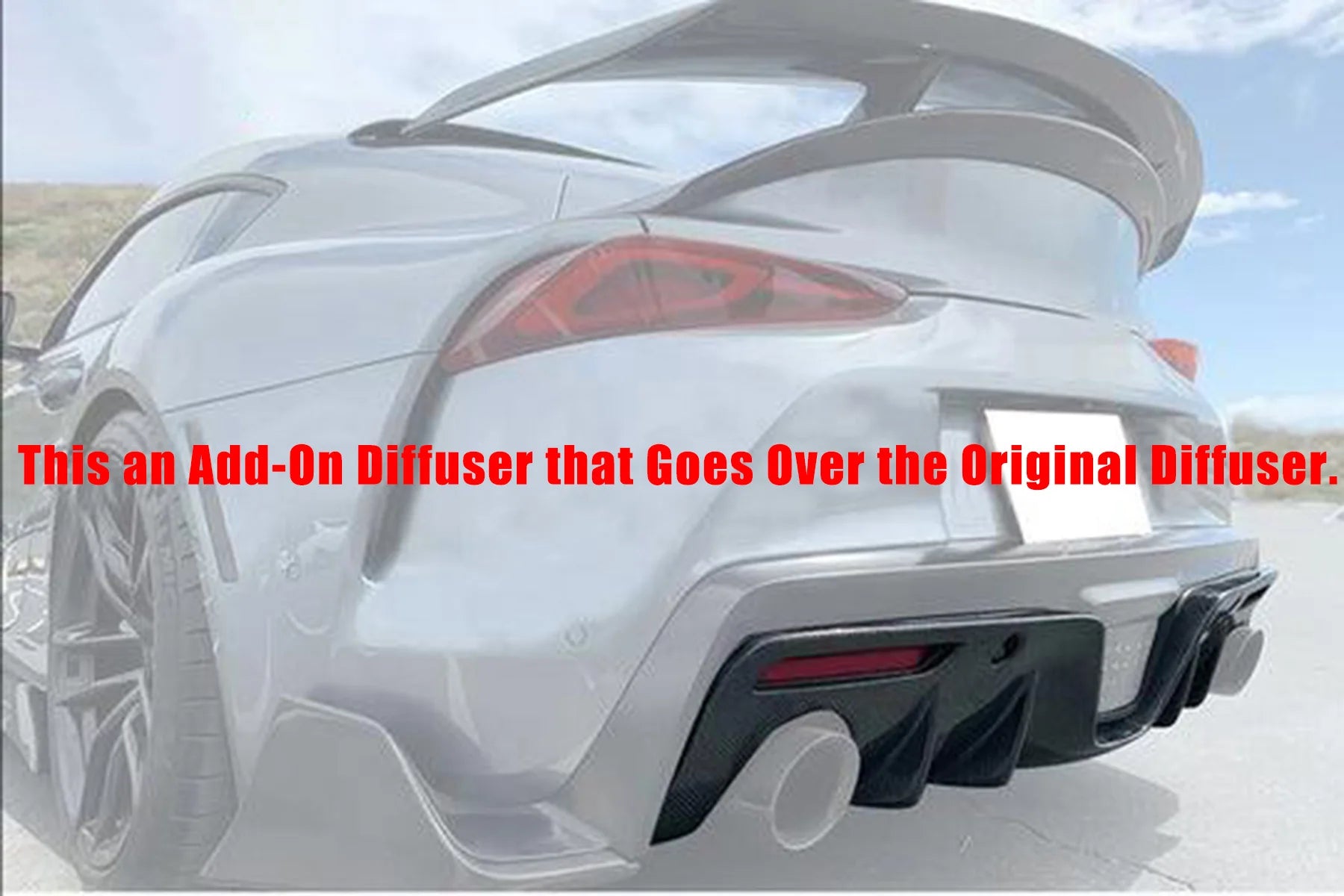 For Toyota Supra 2020-2024 All Models A90 A91 MK5 Rear Bumper Diffuser Add-On Diffuser AG Style Body Kit Car Accessories
