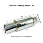 HKS 89mm Performance Exhaust Muffler High Flow Racing Sound Japanese Style Auto Tuning Upgrade change JDM direct-fire cannon