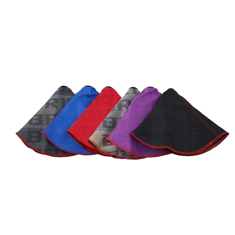 Universal JDM Style Bride RECARO Hyper Fabric Shift Knob Boot Cover Shifter Lever Collars Auto Inter Accessories