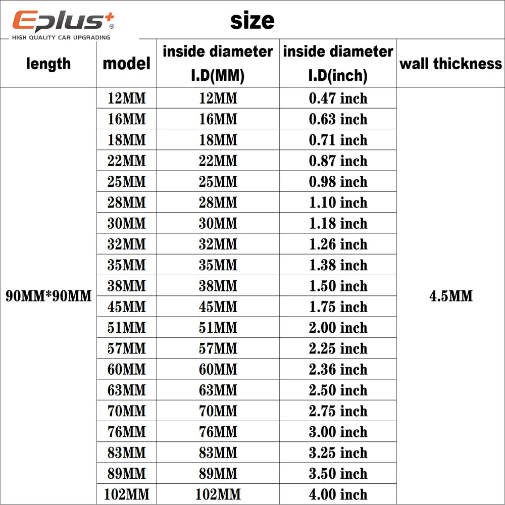 EPLUS 45° Silicone Coupler Hose
