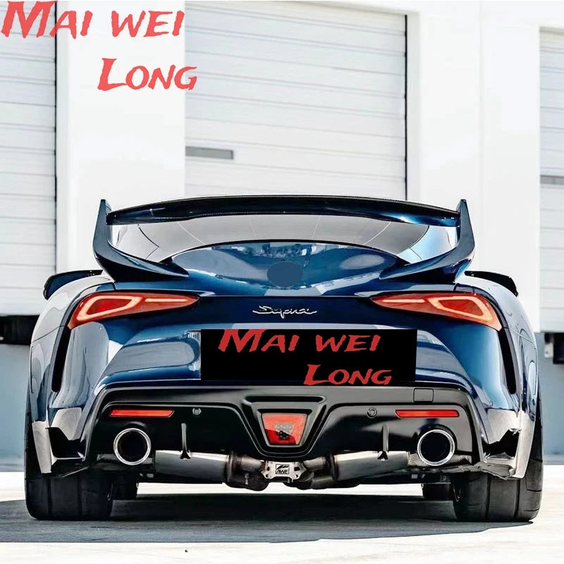 For Toyota SUPRA A90 2019-2020 high quality Carbon Fiber Rear Roof Spoiler Wing Trunk Lip Boot Cover Car Styling For Toyota SU