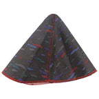 Le Mans Confetti JDM Bride Style Hyper Fabric Shifter Boot Racing Gear Shift Knob Cover Collars With Red Stitching