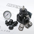 Universal Adjustable Fuel Pressure Regulator Kit | AN8 Feed, AN6 Return, 0–160 PSI Gauge