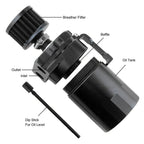 Universal 300ml Aluminum Oil Catch Can Kit