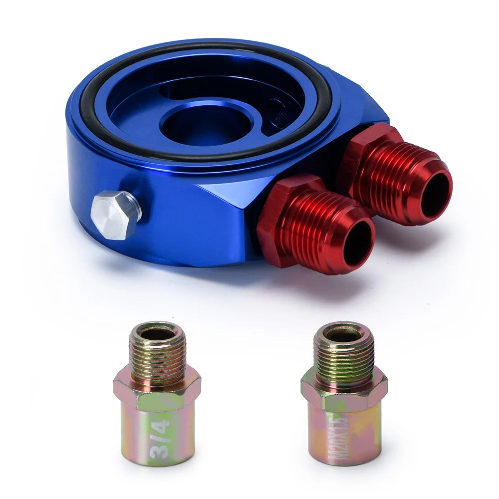 PQY Universal Oil Filter Sandwich Plate Adapter AN10 | Oil Cooler Adapter Kit