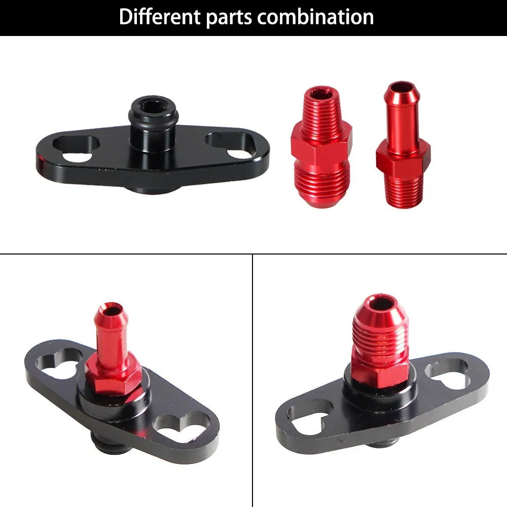 SADE Fuel Rail Pressure Regulator Adapter Kit | Toyota & Nissan Fuel Rail Fitting