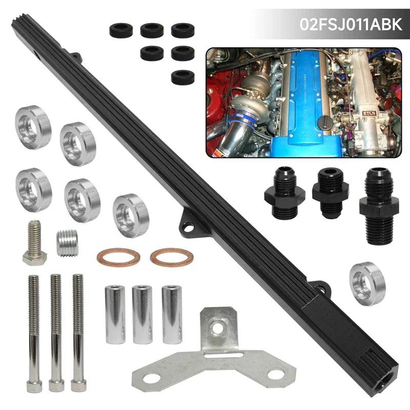 2JZ-GTE High Flow Fuel Rail Kit | Toyota Supra MK4 JZA80 & Aristo JZS147 Performance Fuel Rail | Non-VVTi