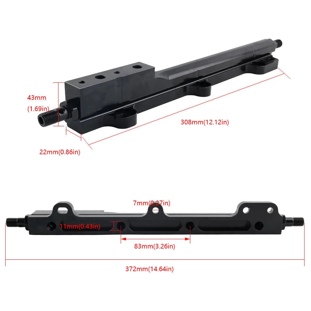 High-Volume Fuel Rail | Honda B-Series & D-Series (B16, B18, B20, D15, D16)