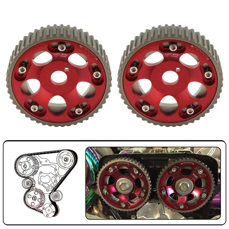 CSKS Adjustable Cam Gear Pulley Set for Toyota 1JZ & 2JZ Engines – 2-Piece