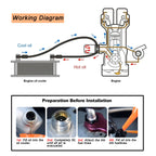Universal AN10 Stacked Plate Oil Cooler | High-Performance Aluminum Engine & Transmission Cooler