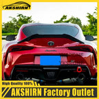 Real Carbon Spoiler for Toyota Supra A90 2019-2022 Year Rear Ducktail Glossy Black Trunk Wing Accessories