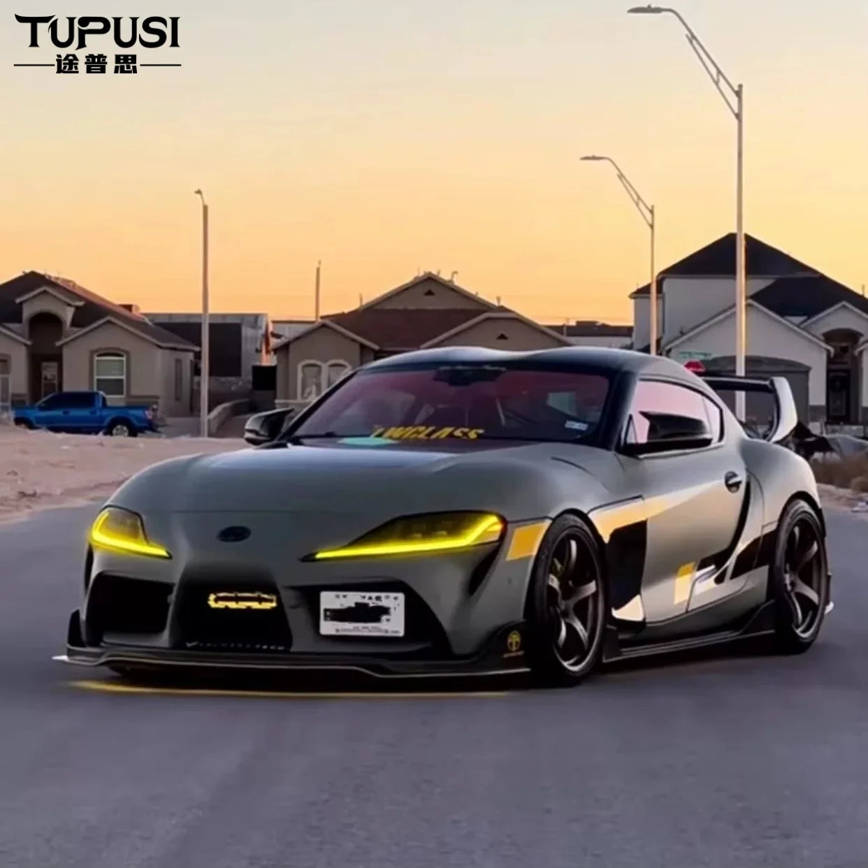 Yellow LED DRL Board For Toyota Supra A90 A91 2019-2024 LED Headlight DRL Modules Daytime Running Lights Chip Angel Eyes